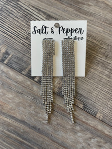 Rhinestone Tassel Earring