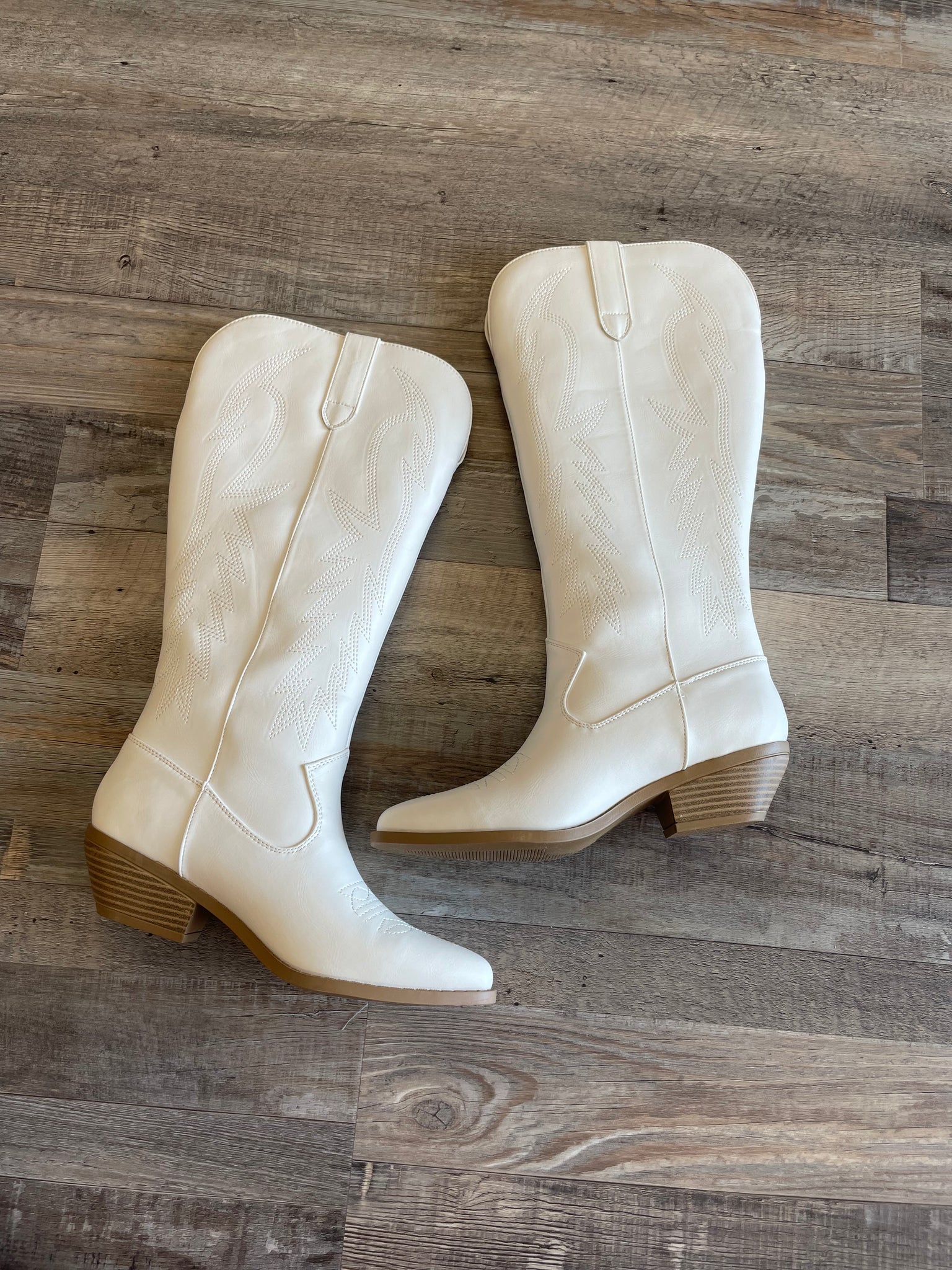 Cowboy Tall Boot - White