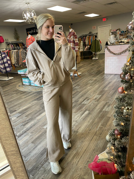 Oversized Lounge Hoodie - Sand