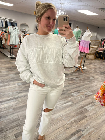 Bride Puff Ink Sweatshirt - Grey