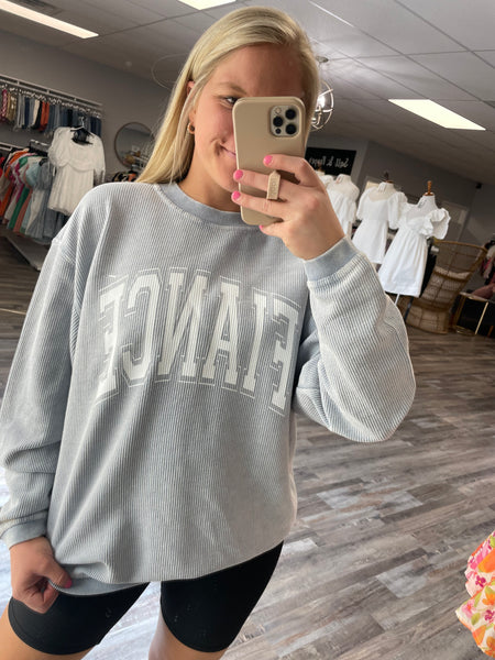 Fiance Corded Crew - Light Blue