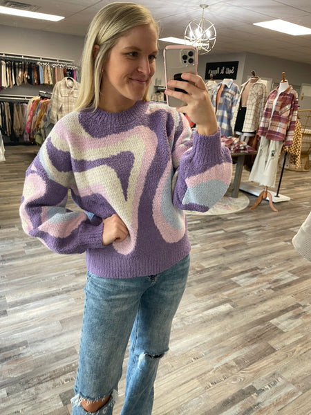 Cozy Design Sweater - Very Peri