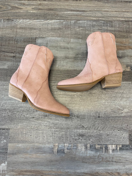 Cowboy Bootie - Blush